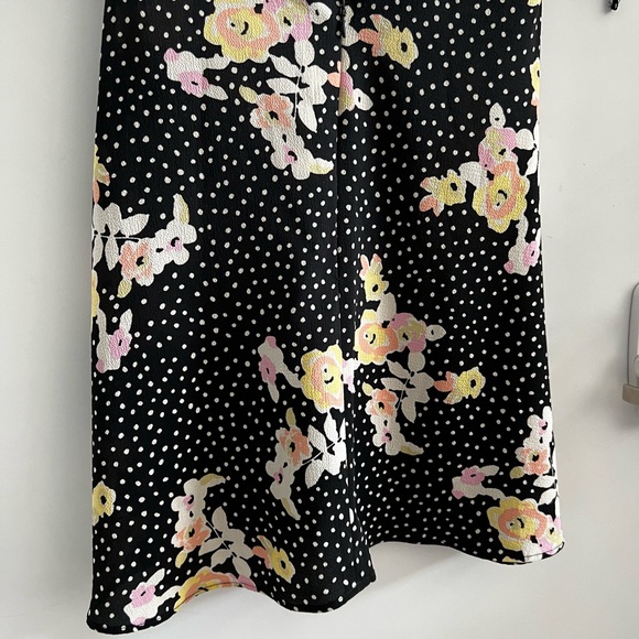 Topshop Spot Floral Tie Tea Dress - Picture 12 of 15